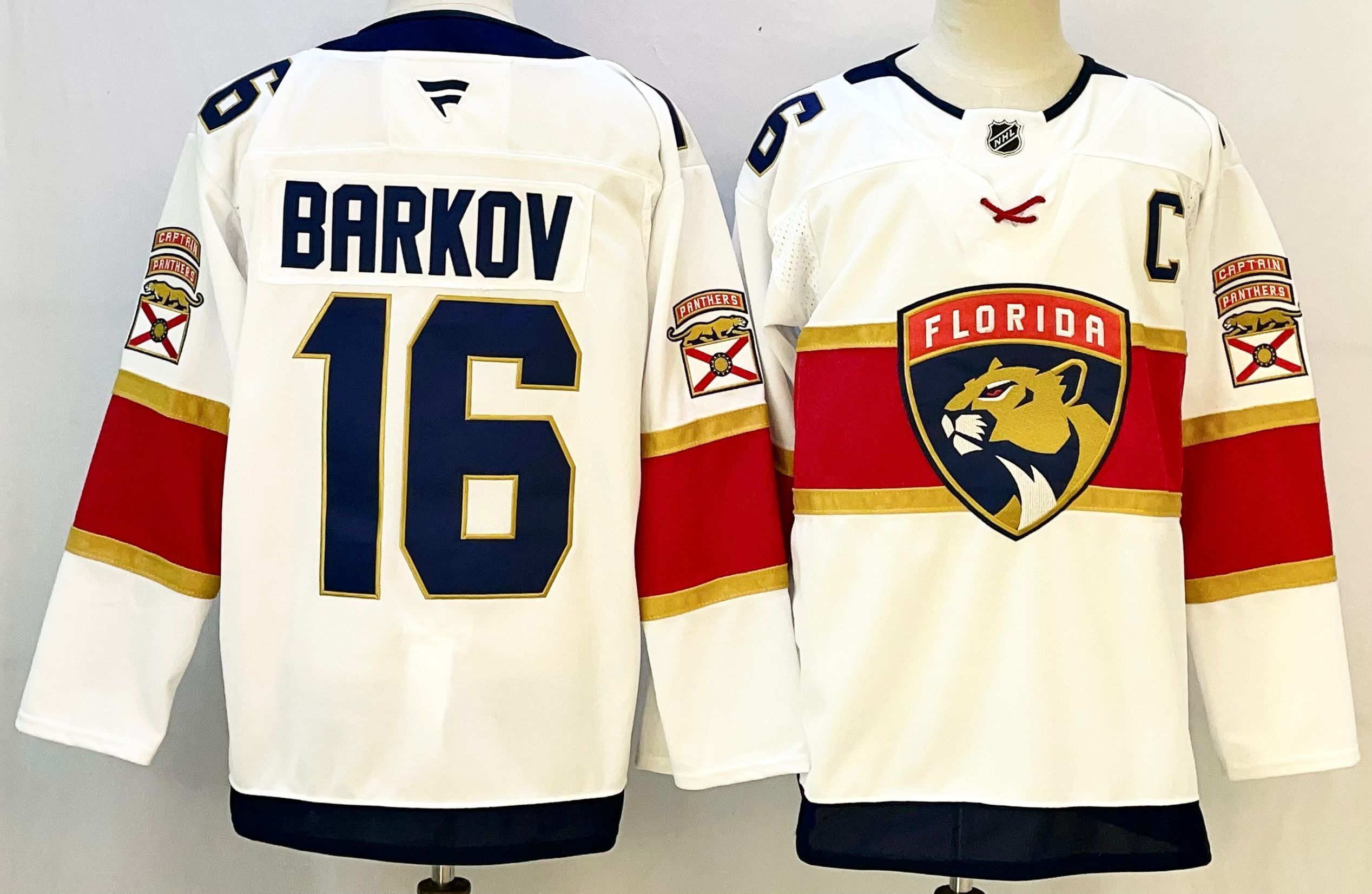 Men Florida Panthers #16 Barkov White 2026 Adidias NHL Jersey style 001->florida panthers->NHL Jersey